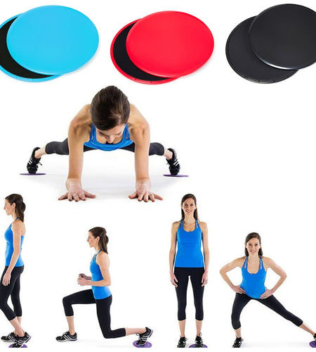 2PCS Gliding Discs Slider Fitness Disc Exercise