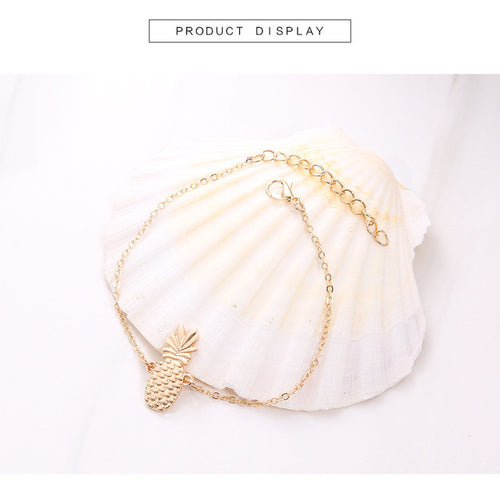 Load image into Gallery viewer, Chain Pineapple Anklet Jewelry
