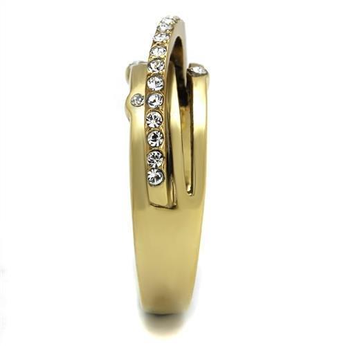 TK2611 - IP Gold(Ion Plating) Stainless Steel Ring with Top Grade